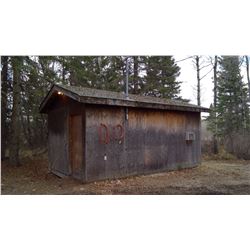 Portable Butcher Shop 20' x 12' and Sheeted Plank Floor, Electricity, 2x6 Insulated Wall