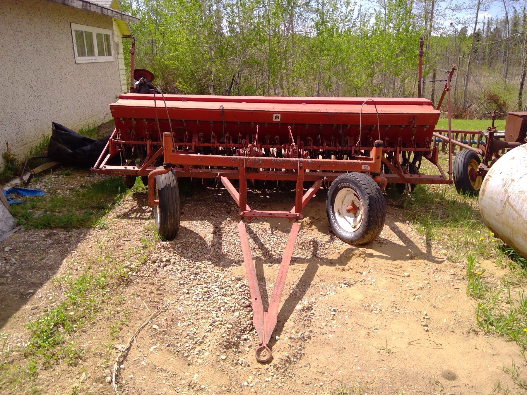 lawn seed drill