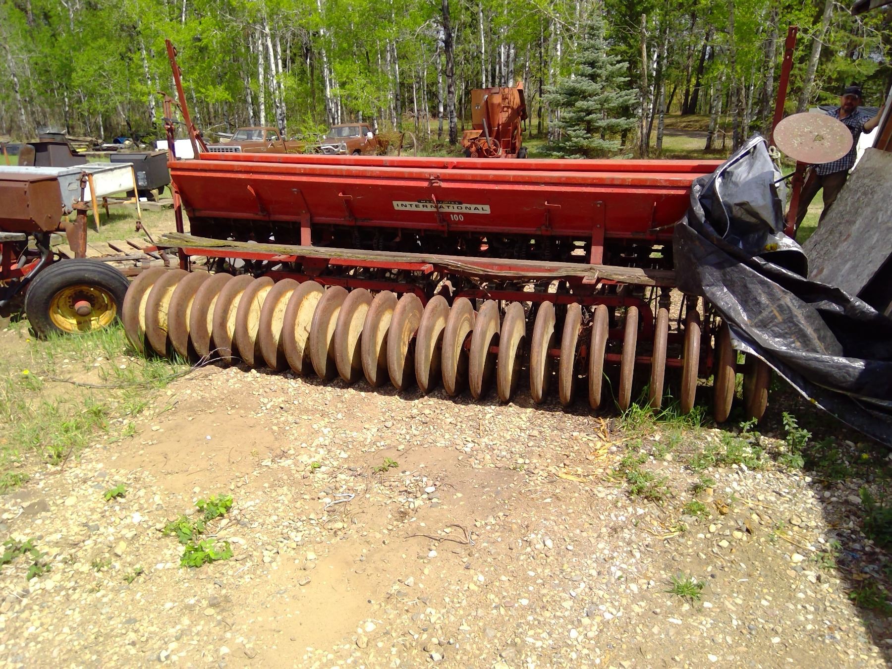 lawn seed drill