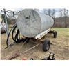 Image 1 : Water Tank - 1000 Gallon - On Rubber Tire Wagon