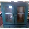 Image 7 : Big Green Cabinet - Missing One Glass Cover