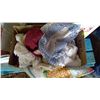 Image 1 : Box of Linen Bedsheets, Doilies, Etc.