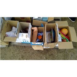 Five Boxes of Miscellaneous Items