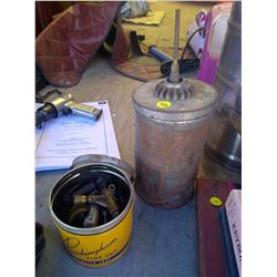 Antique Mixer, Tobacco Tin, and Parts