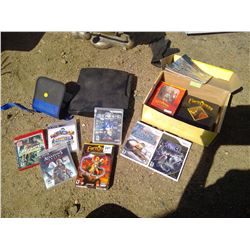 Playstation 3, Assorted Video Games, and CD Case