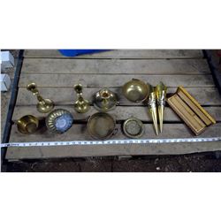 Brass Candle Holders, Containers, etc.