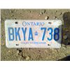 Image 1 : Ontario License Plate
