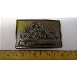 Black Cat Blades Belt Buckle