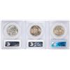 Image 2 : Lot of (3) 1945 Walking Liberty Half Dollar Coins NGC MS64