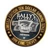 Image 2 : .999 Silver Ballys Las Vegas $10 Casino Limited Edition Gaming Token