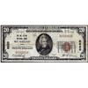 Image 1 : 1929 $20 The Mt. Gilead NB of Mt. Gilead, OH CH# 6620 National Currency Note Low Serial