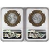 Image 2 : Lot of (2) 2007Mo Mexico Bi-metal 100 Pesos Silver Coins NGC MS64