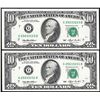 Image 1 : Lot of (2) 1993 $10 Federal Reserve Notes Ink Smear ERROR
