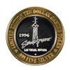 Image 2 : .999 Silver Stratosphere Las Vegas, NV $10 Casino Limited Edition Gaming Token