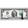 Image 1 : 1976 $2 Federal Reserve Note Ink Smear ERROR