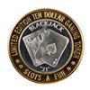 Image 1 : .999 Silver Slots A Fun Casino Las Vegas, NV $10 Limited Edition Casino Gaming Token