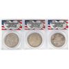 Image 1 : Lot of 1921-P/D/S $1 Morgan Silver Dollar Coins ANACS Certified Genuine
