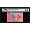 Image 1 : Series 581 $1 Military Payment Certificate Note S-865-1 PMG Choice Uncirculated 64