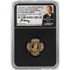 Image 1 : 1792-2017 Half Disme 1/10 oz. Gold Medal NGC PF70 W/Edmund C. Moy Signature