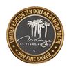 Image 1 : .999 Fine Silver Mirage Las Vegas, Nevada $10 Limited Edition Gaming Token