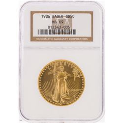 1986 $50 American Gold Eagle Coin NGC MS69