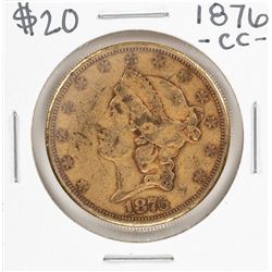 1876-CC $20 Liberty Head Double Eagle Gold Coin