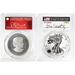 2019 Pride of Nations American Eagle & Canadian Maple Leaf Coin Set PCGS PR70 Signed