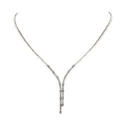 14KT White Gold 1.25 ctw Diamond Necklace