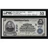 Image 1 : 1902 PB $5 Gotham NB New York, NY CH# 9717 National Note PMG About Uncirculated 53