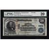 Image 1 : 1902PB $20 Peoples NB of Washington, PA CH# 9901 National Currency Note PCGS VF20