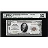 Image 1 : 1929 $10 Citizens NB Washington, PA CH# 3383 National Note PMG About Uncirculated 53