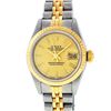 Image 2 : Rolex Ladies Two Tone 14K Champagne Index Datejust Wristwatch