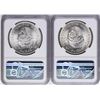 Image 2 : Lot of (2) 1953Mo Mexico 5 Pesos Silver Coins NGC MS64