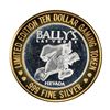 Image 1 : .999 Silver Ballys Las Vegas $10 Casino Limited Edition Gaming Token