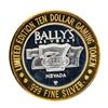 Image 2 : .999 Silver Ballys Las Vegas $10 Casino Limited Edition Gaming Token