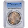 Image 2 : 1881-S $1 Morgan Silver Dollar Coin PCGS MS65 Amazing Toning