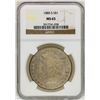 Image 1 : 1880-S $1 Morgan Silver Dollar Coin NGC MS65