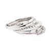 Image 2 : 14KT White Gold 0.20 ctw Diamond Stackable Band