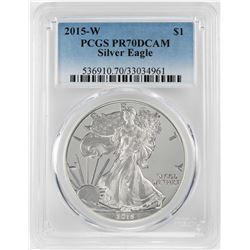 2015-W $1 Proof American Silver Eagle Coin PCGS PR70DCAM