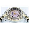 Image 4 : Rolex Ladies Two Tone 14K Pink MOP Sapphire String Diamond Datejust Watch