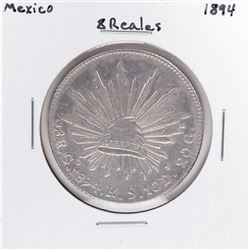 1894 Mexico 8 Reales Silver Coin