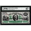 Image 1 : 1872 $50 State of South Carolina Revenue Bond Obsolete Note PMG Superb Gem Unc. 67EPQ
