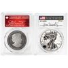 Image 1 : 2019 Pride of Nations American Eagle & Canadian Maple Leaf Coin Set PCGS PR70 Signed