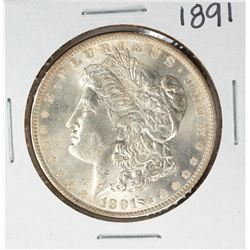 1891 $1 Morgan Silver Dollar Coin