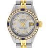 Image 1 : Rolex Ladies Two Tone Grey Diamond & Sapphire 26MM Datejust Wristwatch