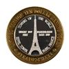 Image 2 : .999 Silver Stratosphere Las Vegas, NV $10 Casino Limited Edition Gaming Token