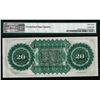 Image 2 : 1872 $20 State of South Carolina Obsolete Note PMG Gem Unc. 67EPQ Low Serial Number