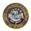 Image 2 : .999 Fine Silver Harrahs Casino Reno, Nevada $10 Limited Edition Gaming Token