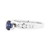 Image 2 : Platinum 1.05 ctw Sapphire and Diamond Ring