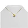Image 1 : 2 ctw Fancy Yellow Diamond Necklace 18K Yellow Gold